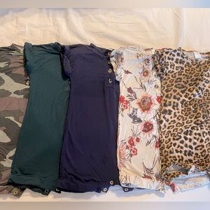 5 Lou Lou and Company Rompers. Size 12-24 MO